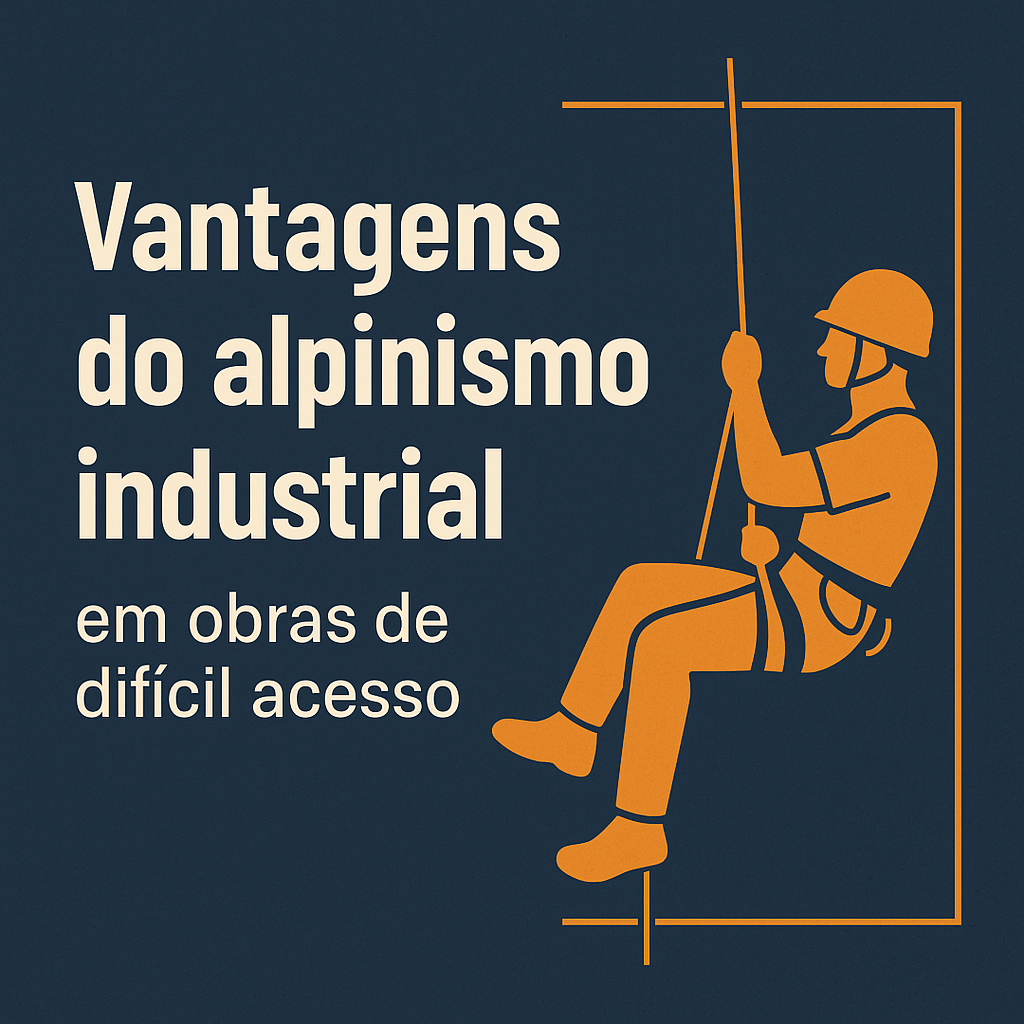 Vantagens do alpinismo industrial em obras de difícil acesso